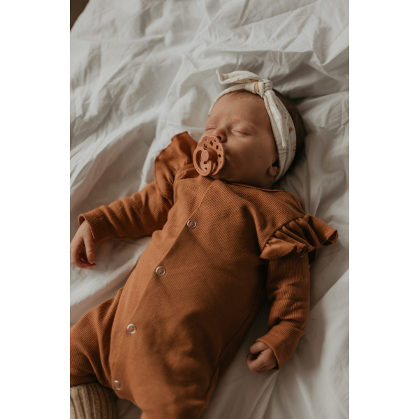 Boxpakje rib cognac ruffle - Afbeelding 2
