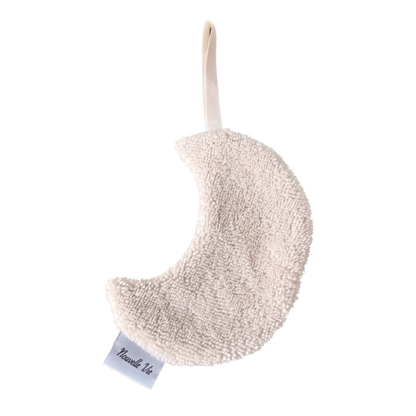 Speendoekje maan bamboo fleece zand - Afbeelding 2