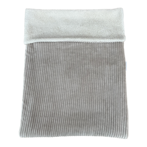 Wiegdeken rib velvet beige