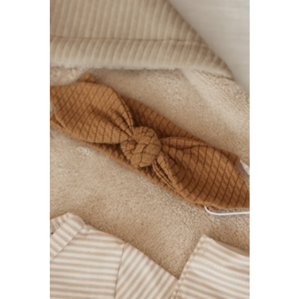 Haarbandje mini cable camel