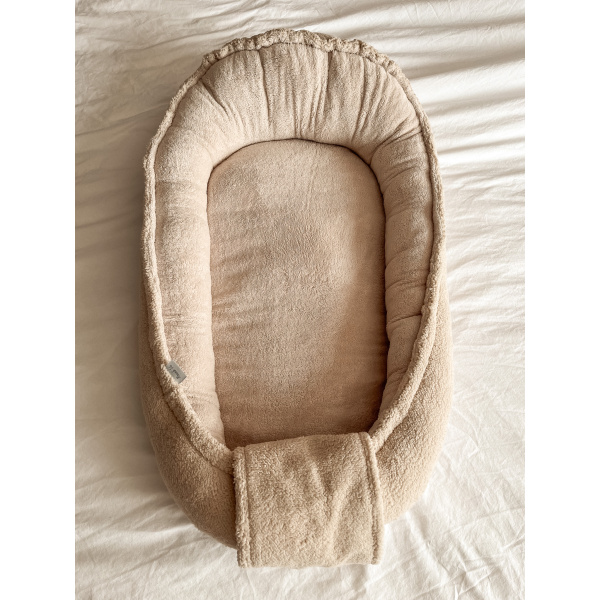 Babynest teddy zand - Afbeelding 2