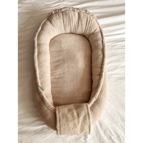Babynest teddy zand - Afbeelding 2