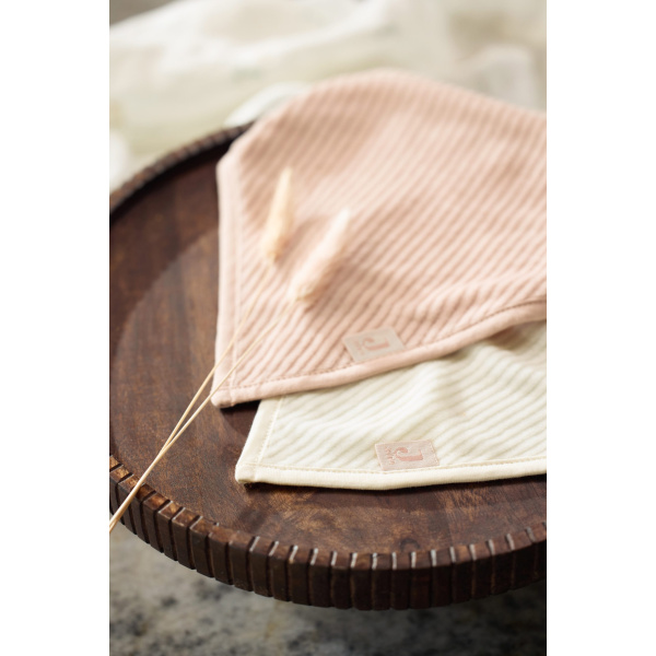Slab Bandana Velvet Rib Wild Rose/Ivory (2pack)