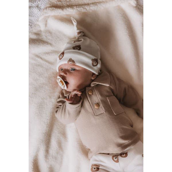 Poloshirtje rib taupe